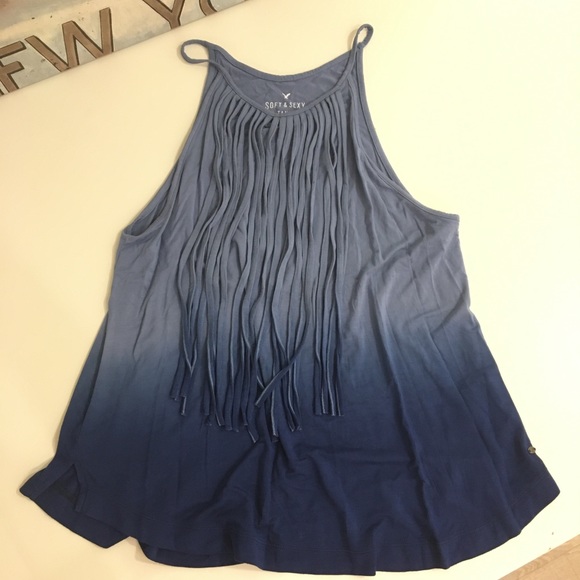 SOLDAmerican Eagle Soft & Sexy Fringe Tie Dye Tank - Picture 4 of 4